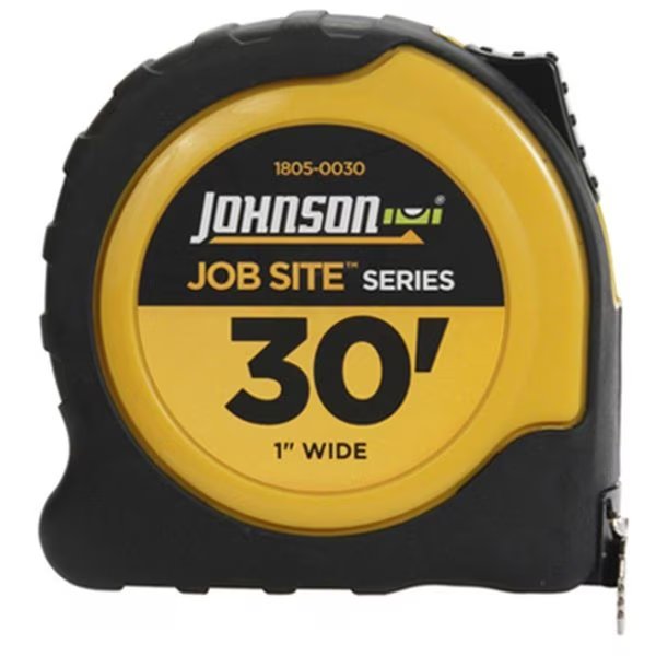 Johnson Level & Tool 1805-0030 1 in. x 30 ft. Power Tape Measure, Johnson Level & Tool, Mfr#: JO573715